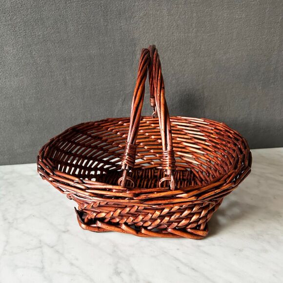 Easter Table Decor Wicker Basket - Plastic Eggs - Bunny Dishes - Wooden Letters - Picture 13 of 15